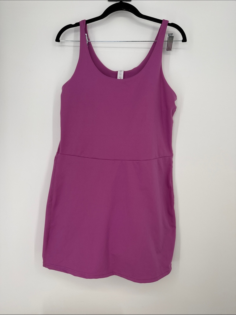 Elle Sports Magenta Tank Dress with pockets size M